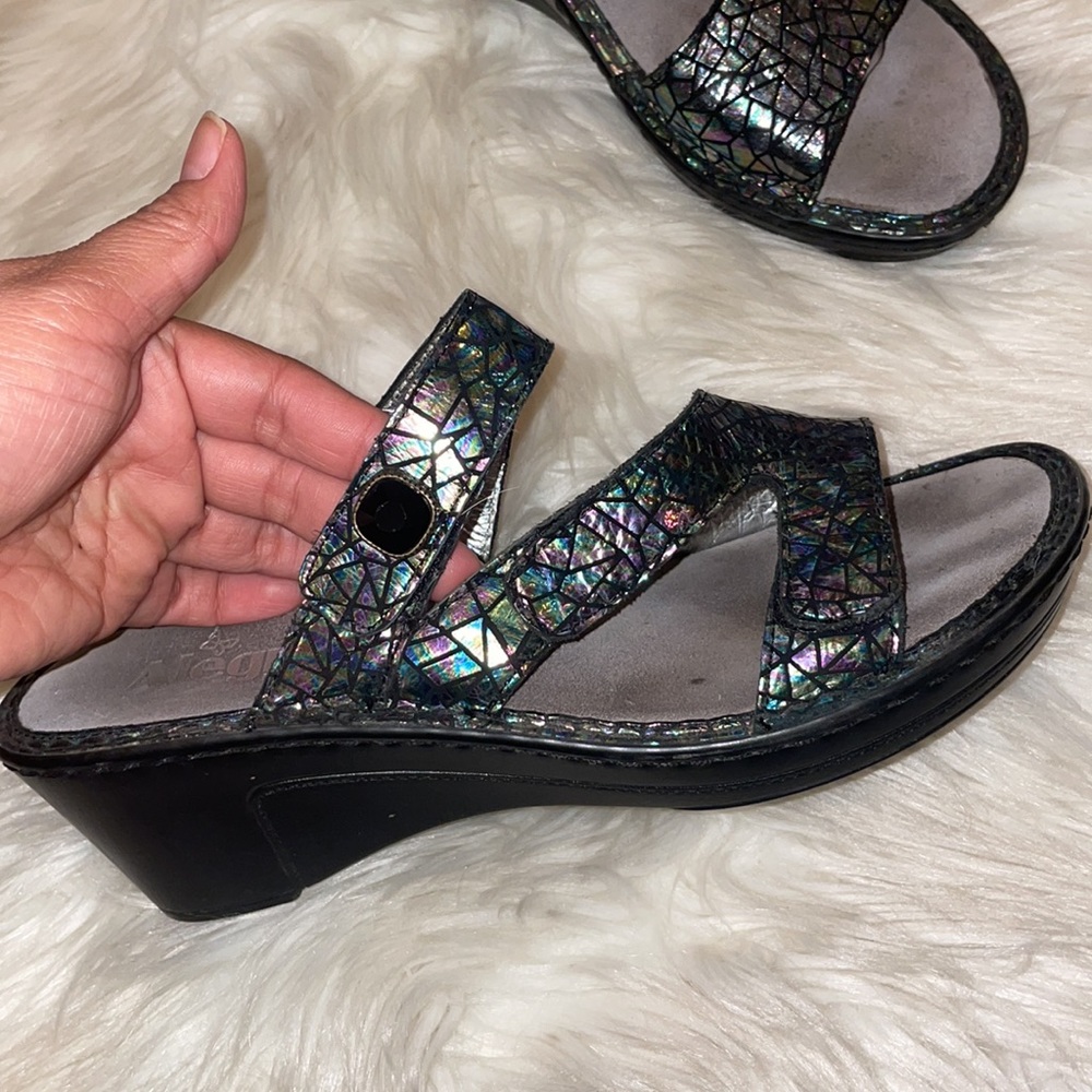 Alegria Loti Tectonic Iridescent Sandals #372 - Picture 3 of 7